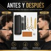 Tijeras Doradas De Barberia Y Kit 8 Pzas Cortar Cabello