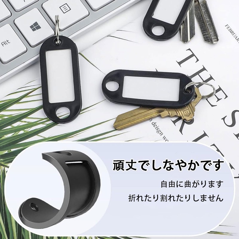 SaveSooo Tag Keychain, Keychain, Key Tag, Keychain, Name Tag, Plastic,