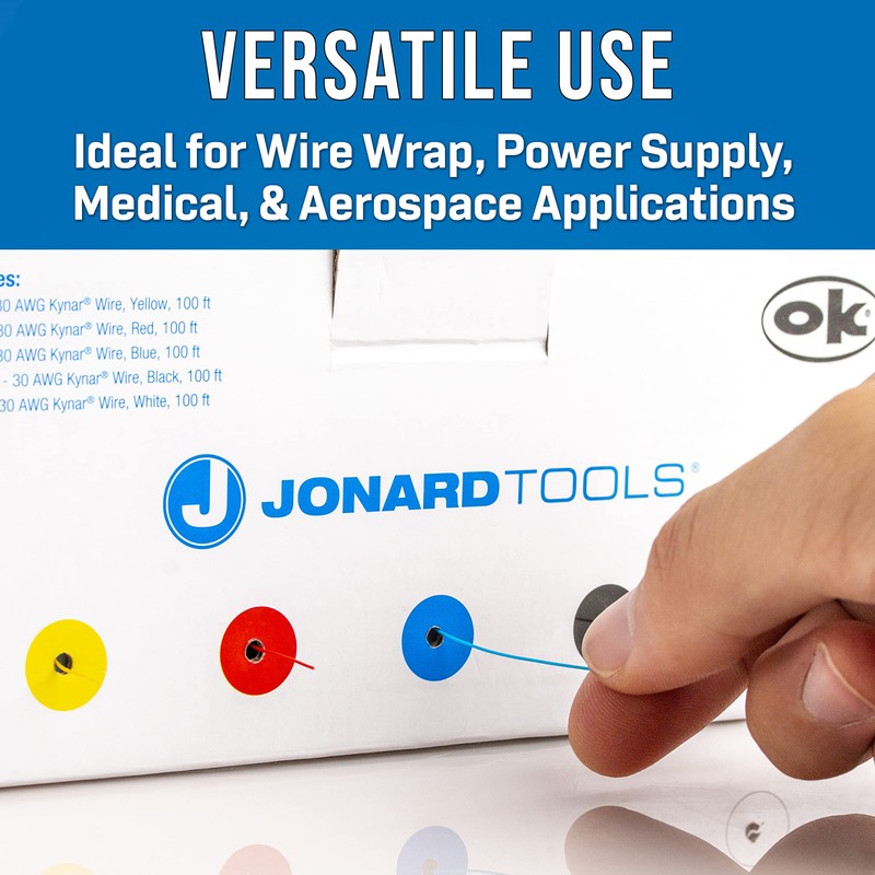 Jonard Tools R30-5100 Solid Kynar® Wire & Dispenser Box, 5