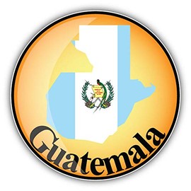 Magnet Guatemala Map Flag Label Window Truck Car Vinyl Flexible Magnet Magnetic Bumper Sticker 5'' x 5''