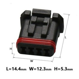 Fits Harley Davidson 72908-11 OEA JAE MX1900 4 Wire Male Connector Handlebar Wiring