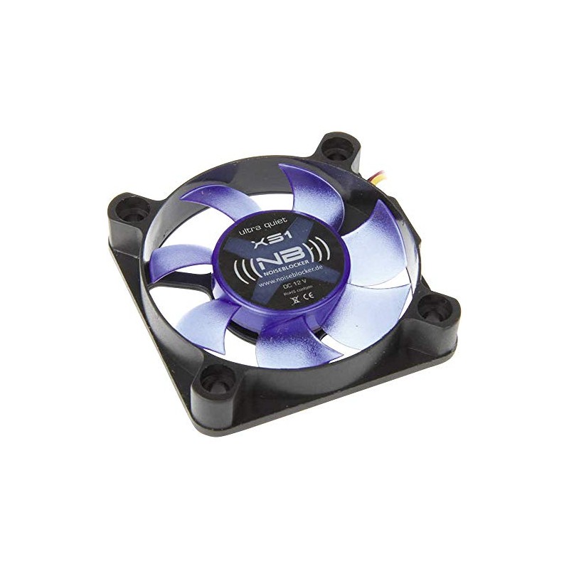 Noiseblocker NB-BlackSilent Fan XS-1 50mm x 10mm Ultra Silent Fan,