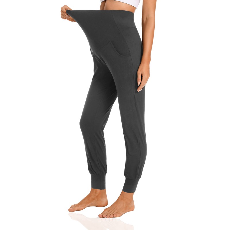 V VOCNI Women's Maternity Pants Maternity Activewear Jogger Track Cuff