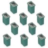 50 Pack Automotive MCASE Mini Box Shaped Cartridge Fuse Kit