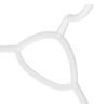 Whitmor Slim Sure-Grip Hangers with Swivel Hook - White and
