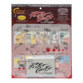 Anest Iwata 6 Airbrush Stencils Artool Pocket GRAFX by S. MacKay