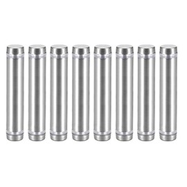 uxcell 1/2 Dia x 2-1/2"(12x64mm) Double Head Standoff Screws Acrylic Glass Nails 8pcs