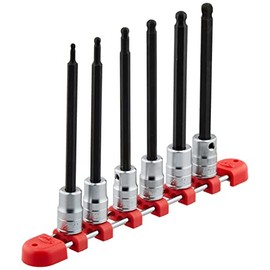 KTC 9.5mm (3/8 Inch) Long Ball Point Hexagon Bit Socket Set 6-Piece TBT3L06BPH