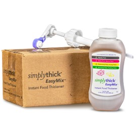 SimplyThick EasyMix | 92 Servings | Gel Thickener for those with Dysphagia & Swallowing Disorders | Won't Alter The Taste of Liquid | Easy to Prepare | 16.9 Fl Oz Bottle with Pump