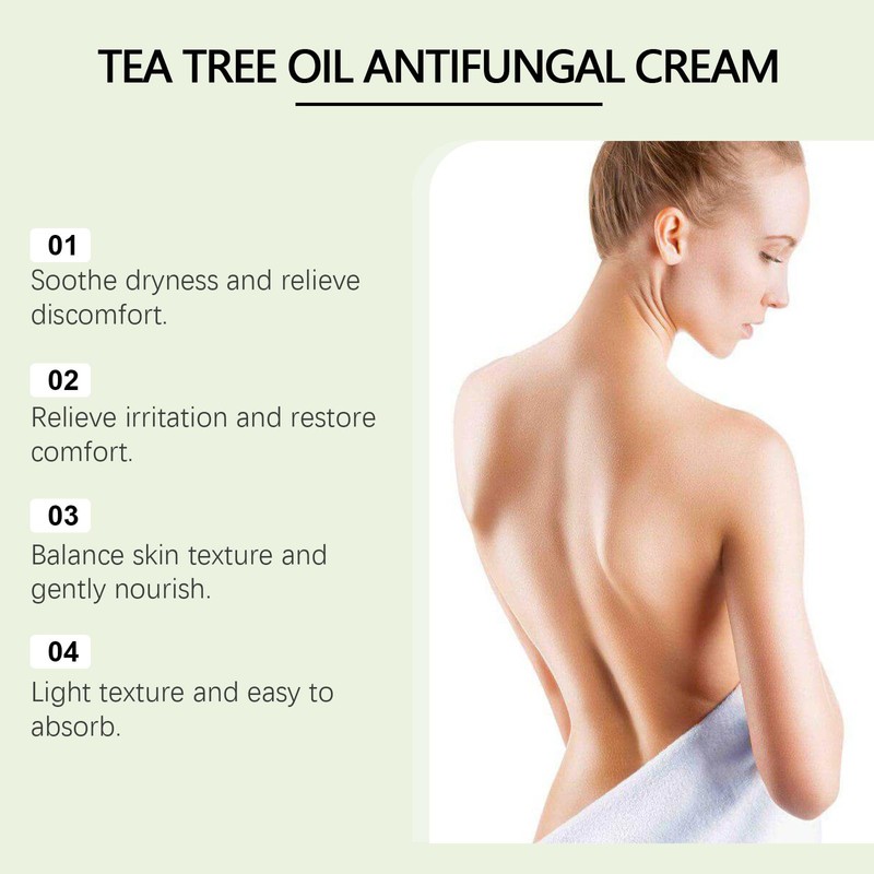 Tea Tree Oil Antifungal Cream, Natural Anti Fungal Foot Cream