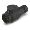 Hillfield Plug 13 Pin PVC Trailer Socket Commercial Vehicle Adapter