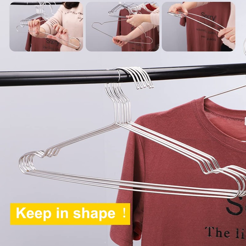 Hangers 100 Pack Wire Hangers Heavy Duty Clothes Hanger Ultra