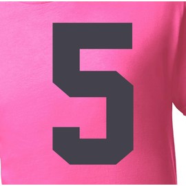 6" Earth-Toned Iron on Numbers for Clothing，Jersey Numbers，Large Iron on Numbers for Jersey Heat Transfer Numbers for Sports Uniform Basketball Football T-Shirt(Style A) (Charcoal 5)