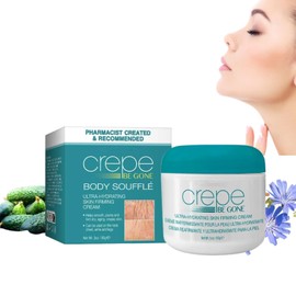Crepe Be Gone Body Souffle-3oz Firming Neck Cream,Ultra Hydrating Crepe Skin Firming Cream for Chest, Arms & Legs, Skincare Cream Deep Hydration,Suitable for all skin Crepe Eraser for Women.