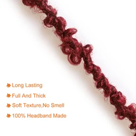 ZRQ 30 Inch Burgundy Butterfly Crochet Hair 2 Packs Long Faux Locs Crochet Braids Hair for Black Women