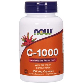 NOW Supplements, Vitamin C-1,000 with 100 mg of Bioflavonoids, Antioxidant Protection*, 100 Veg Capsules
