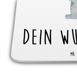 Mr. & Mrs. Panda 6er Set Personalisiertes Untersetzer Set Elefant Seifenblasen - Personalisierte Geschenke, Tiermotive, Personalisierte Untersetzer,