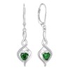 Starchenie Infinity Heart Earrings Sterling Silver Twisted Leverback Earring Created