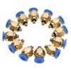 PC4-M5 20Pcs Air Pipe Pneumatic Connector Fittings, Quick Male Thread