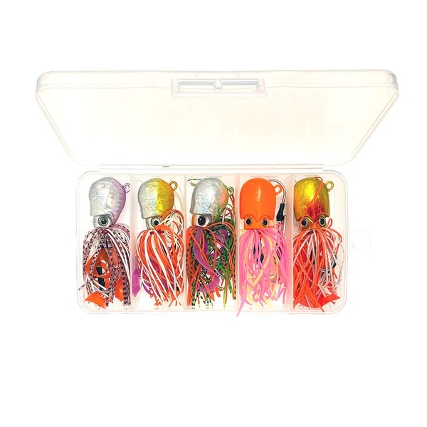 Sanhu Thunder Jigging Jigs 2.75oz 80g 10 Pieces 5 Colors