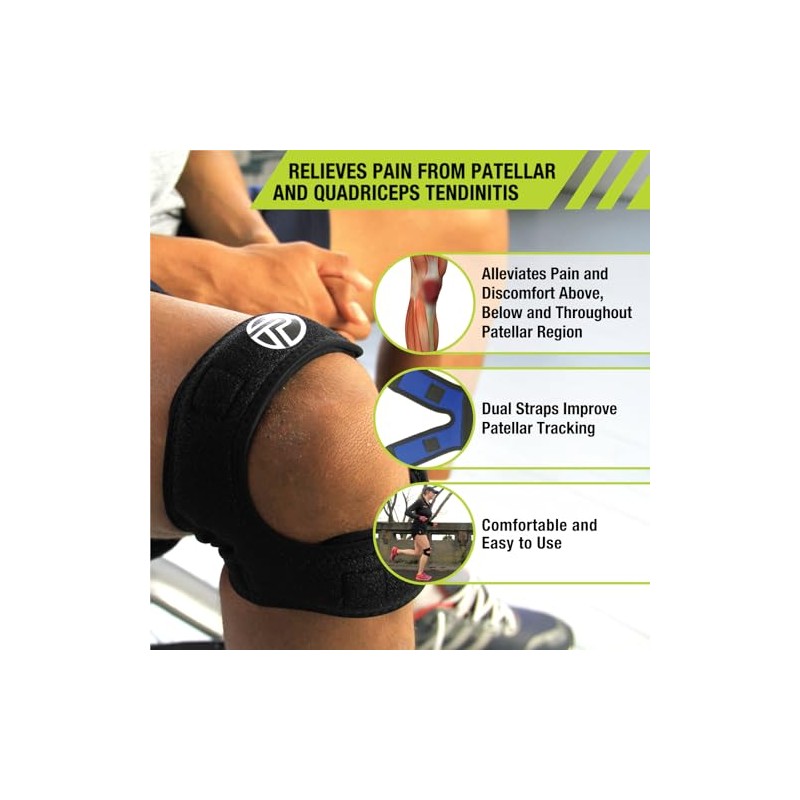 Pro-Tec de Atletismo x-TRAC Rodillera - de Doble Correa