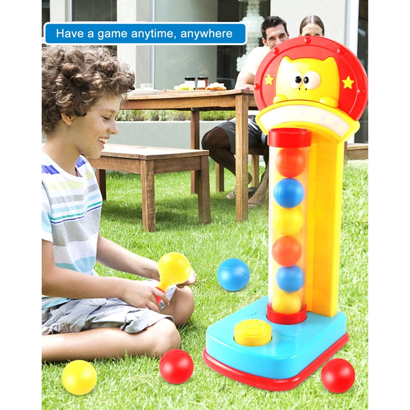Pounding Ball Toy Colorful Early Educational Improve Flexibility Whack Hammer