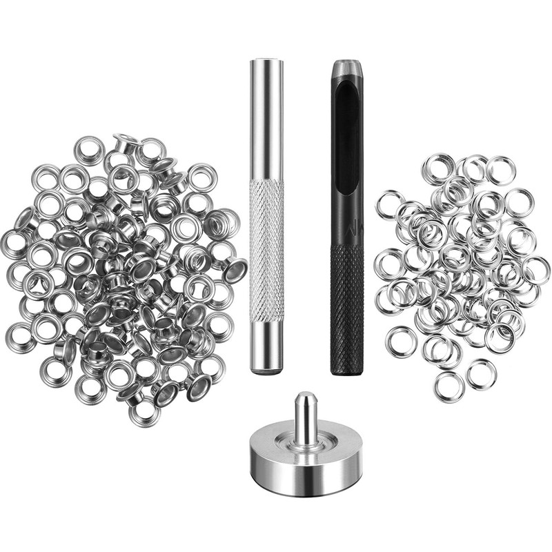 Pangda Grommet Eyelets Tool Kit, Grommet Setting Tool and 100