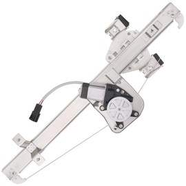 Obaee 741-389 Rear Right Passenger Side Window Lift Regulator with Motor Compatible with 2007-2013 Chevy Silverado/GMC Sierra 1500/2500HD/3500HD Extended Cab Pickup