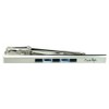 Mirashone MST8333 Silver Tie Bar, silver/blue