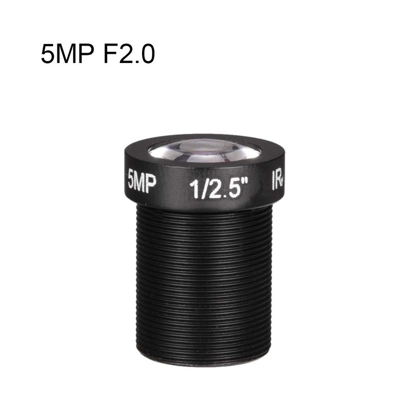 sourcing map 12mm 5MP F2.0 FPV CCTV Camera Lens Wide