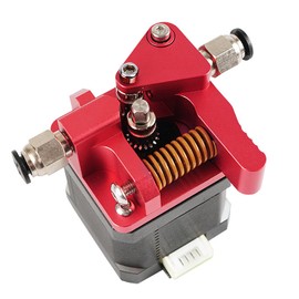 Dual Gear Extruder for Ender 3D Printer, Dual Pneumatic Joint Extruder 1.75 mm Filament, Extruder for CR10/CR-10S/CR 10 PRO/Ender 3/Ender 3 Pro (Red)