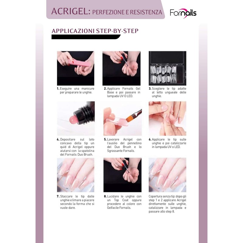 Fornails Acrigel Soft Pink 30 g - 30 ml