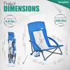 SUNNYFEEL Low Folding Beach Chair for Adults, Portable Lightweight Sling