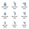 YOUYIDUN - 90Pcs Metric Grease Fittings Kit,Straight and Angled Grease