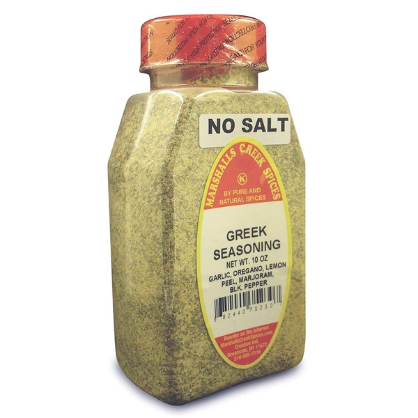 Marshalls Creek Spices Greek No Salt Seasoning, New Size, 10 Ounce …