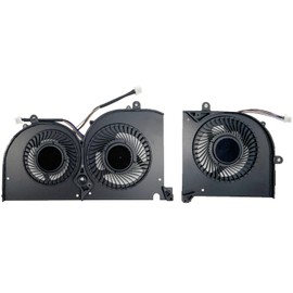 Peidesi CPU + GPU Cooling Fan Replacement Compatible with MSI GS75 P75 WS75 MS-17G1 MS-17G2 MS-17G3 MS-17G1 MS-17G2 MS-17G3
