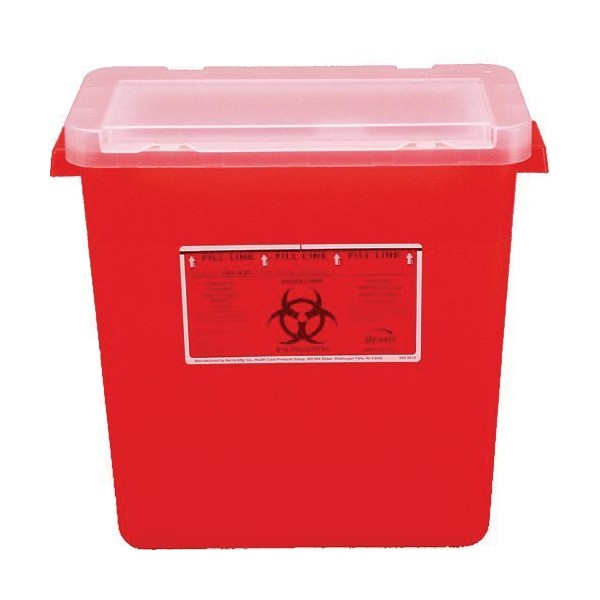 Kendall Healthcare 1676236 Monoject Sharps Container Red 4 Quart EA