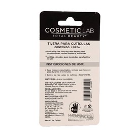 Tijeras para uñas Cosmetic Lab Total Beauty hoja curva