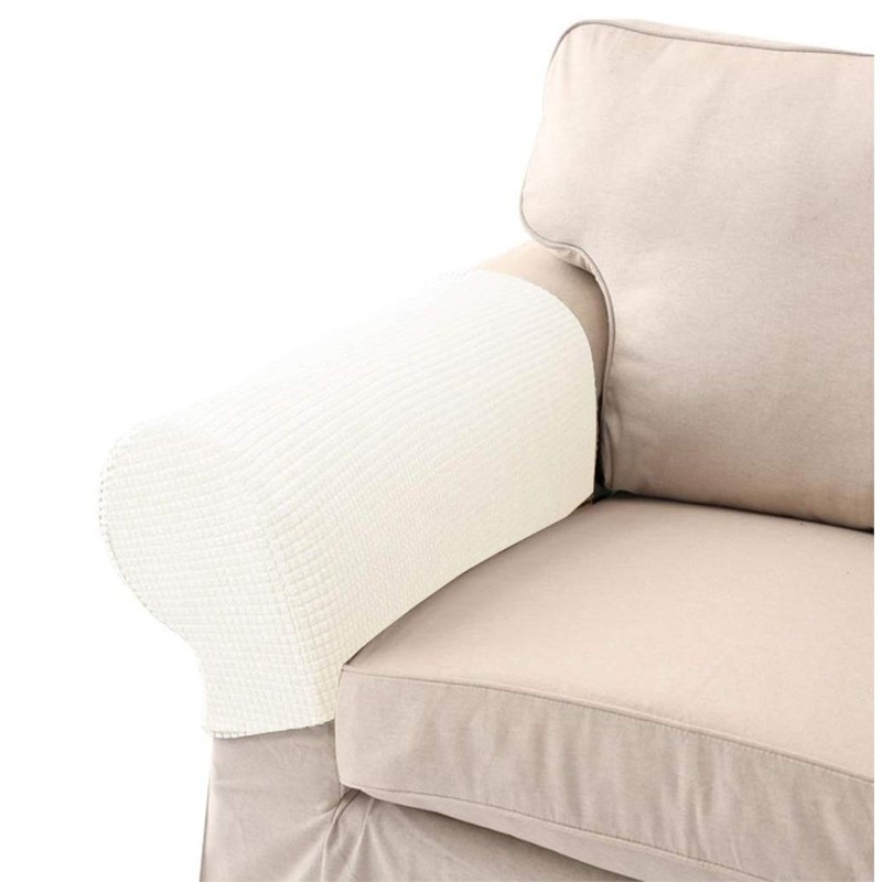 LERTREE 1 Pair Sofa Arm Slipcovers Elastic Sofa Armrest Protectors