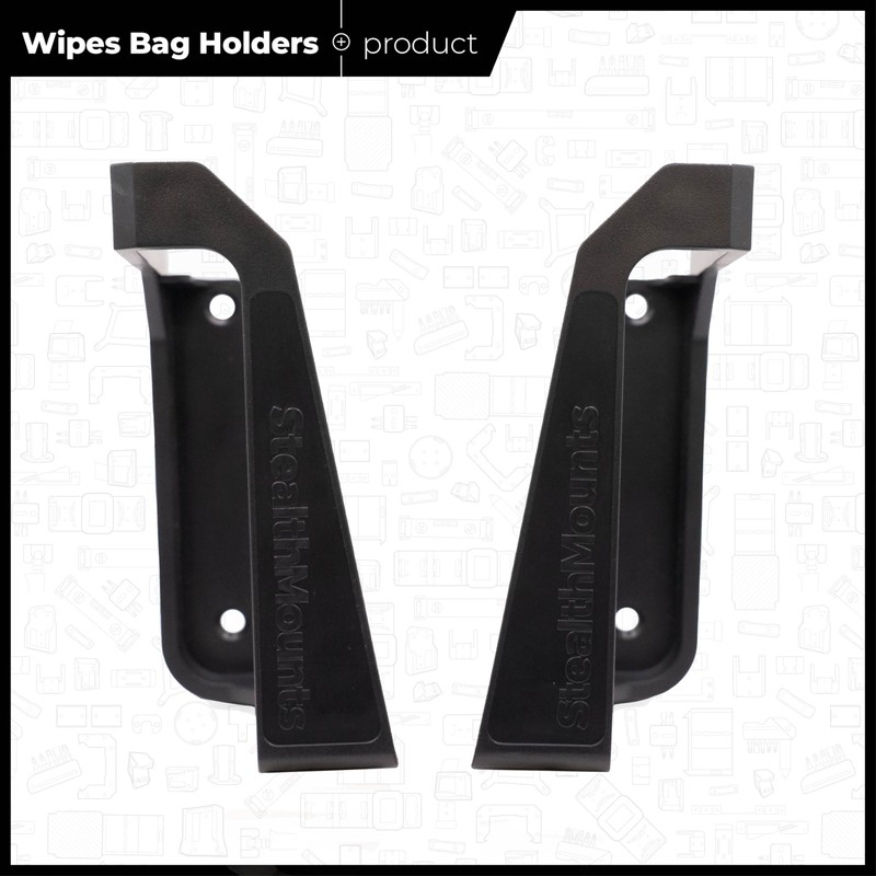 StealthMounts Wipe Holder | 2 Pack | Mounts for Wipe