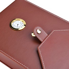 Cigar Case Travel - SEEJI Cigar Humidor Wood Cedar - Cigar Box Portable humidifier Hygrometer