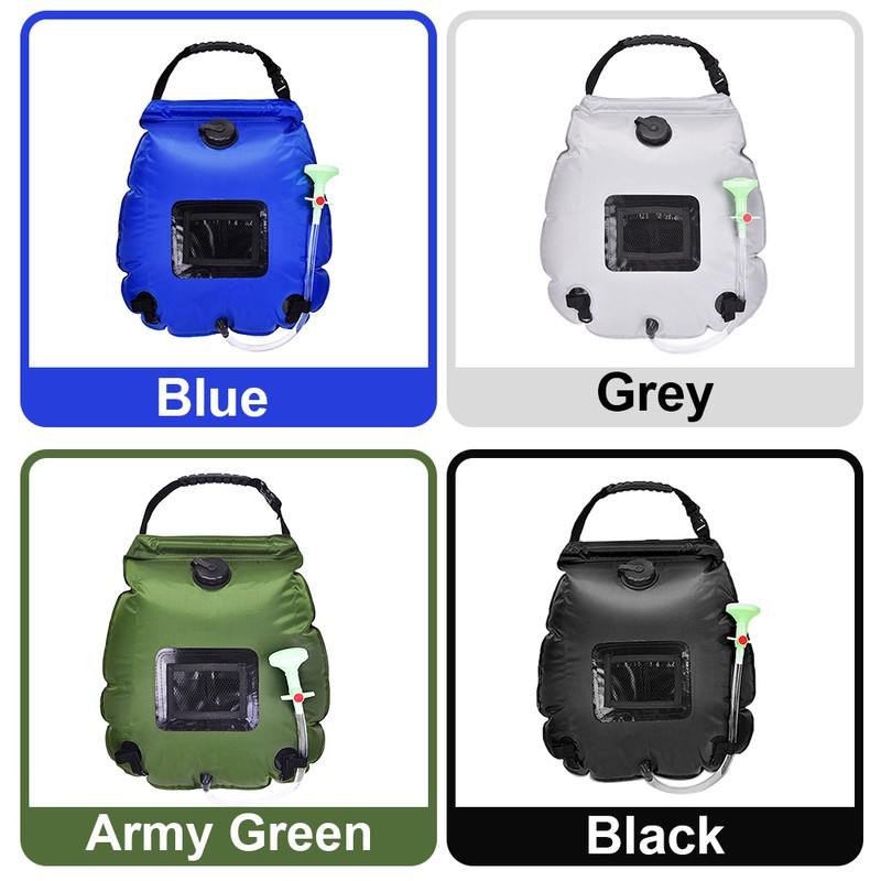 20L Solar Shower Bag Outdoor Portable Solar Heating Shower Bag