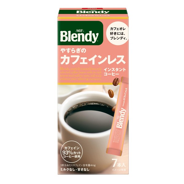 AGF ブレンディ スティックブラック やすらぎのカフェインレス 7本 ×6箱 【 スティックコーヒー 】 【 カフェインレス コーヒー 】