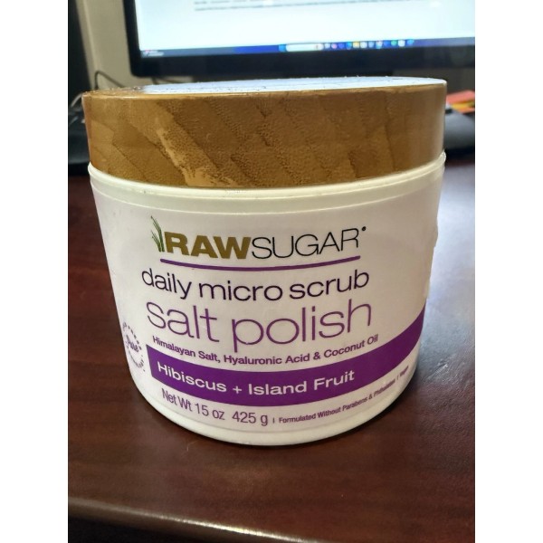 Sugar Raw Sugar Daily Micro Body Scrub Salt Polish Hibiscus