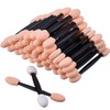 50Pcs Dual Sided Eyeshadow Applicator, Disposable Eye Shadow brush Double