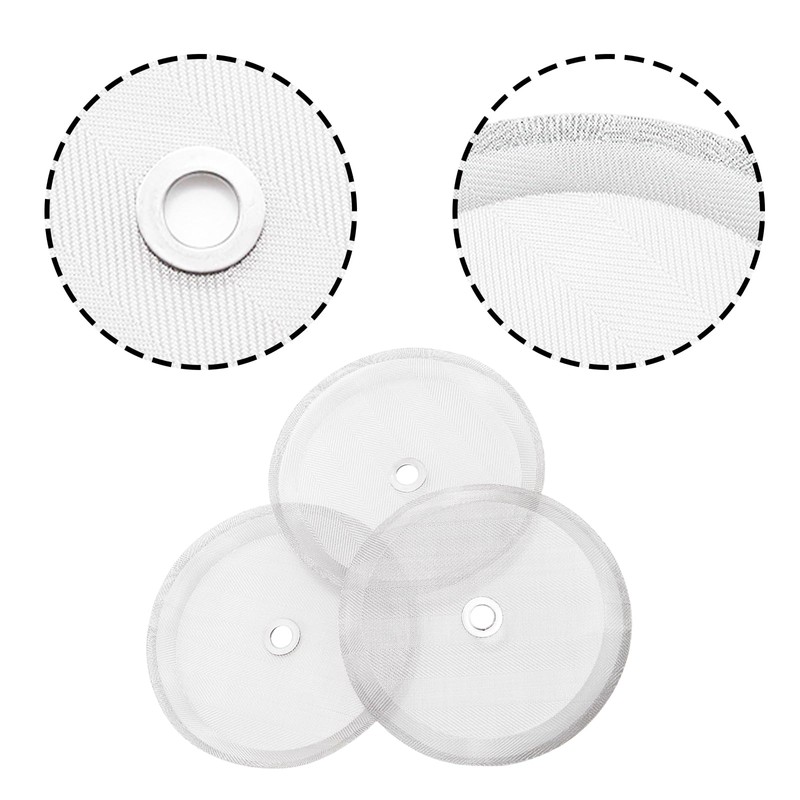 Pine & Linen 4inch Press Filter Screens,Stainless Steel Mesh Screen