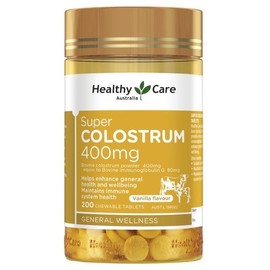 Healthy Care Super Colostrum 400mg 200 Tablets (Chewable Tablets) / 헬씨케어 슈퍼 초유 400mg 200정 (씹어먹는 정제)