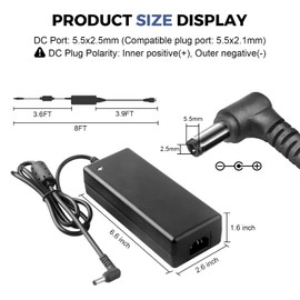 24V 5A Power Supply, LeTaoXing AC to DC 24V 5A 120W Power Adapter Charger AC 100V - 240V Transformer 5.5mm x 2.5mm Output Jack for LED Strip Light LED Driver CCTV Security System