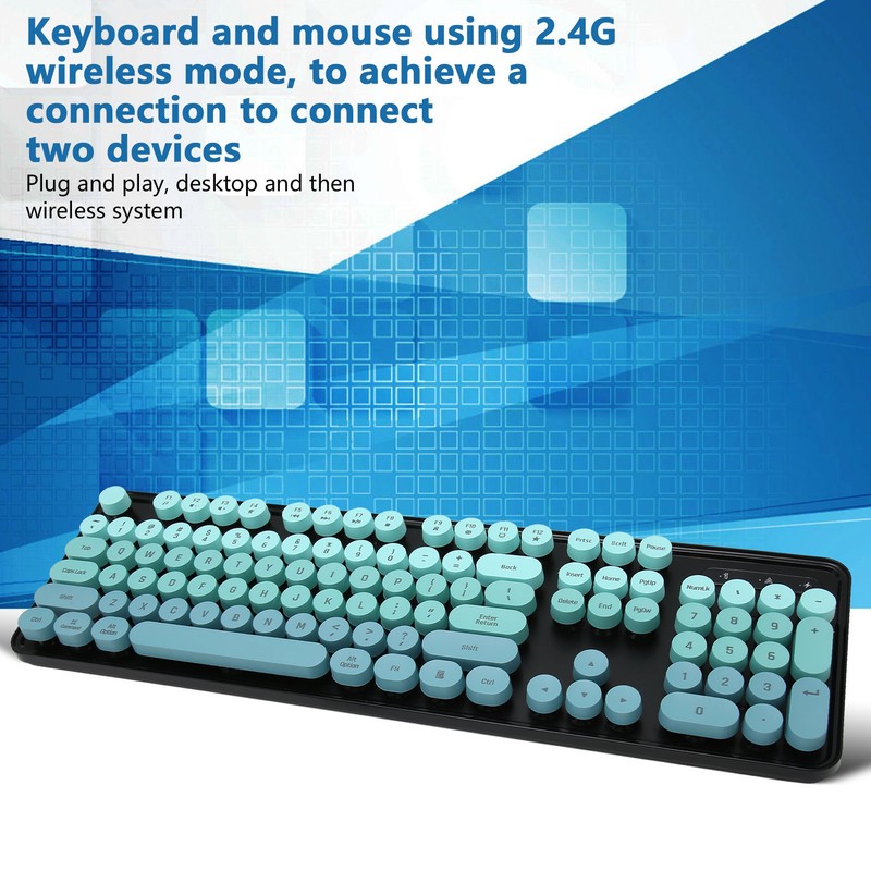Wireless Keyboard and Mouse Combo 2.4G Wireless Mode Easy Operate