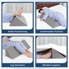 Fanwer Wedge Pillow for Side Sleeping, 34" Back Pillow for
